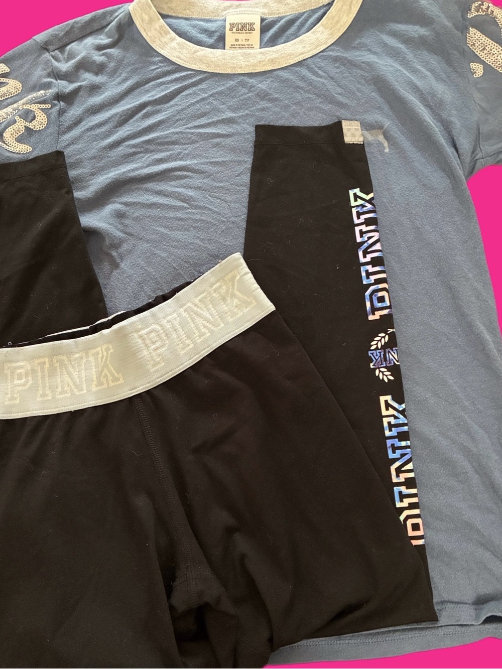 🩵 PINK VS Bling Outfit